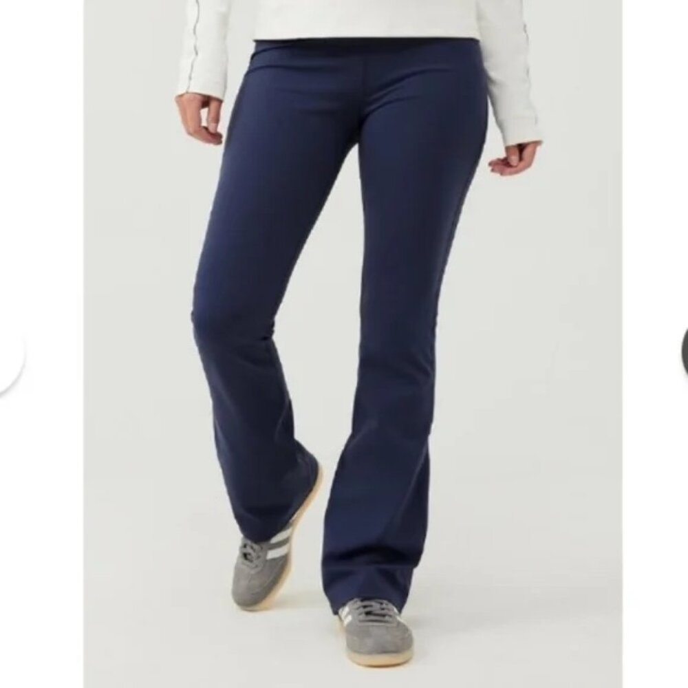 Outdoor Voices Frostknit Flare Pant in Blue, XS